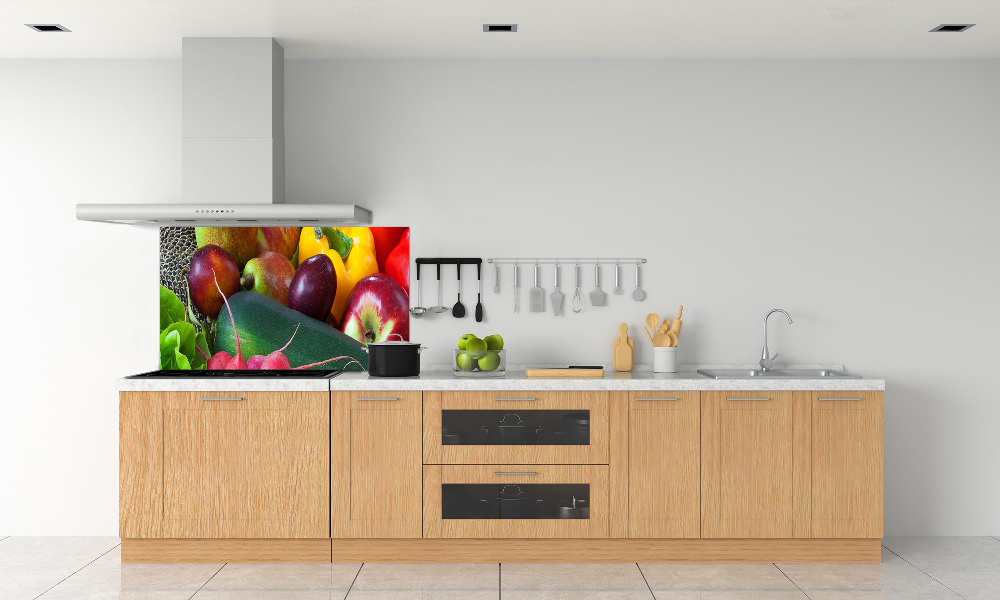 Cooker splashback Fruits and vegetables