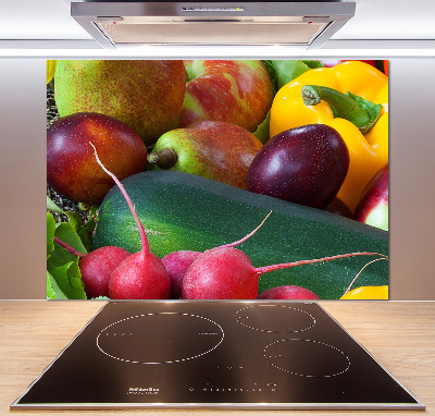 Cooker splashback Fruits and vegetables