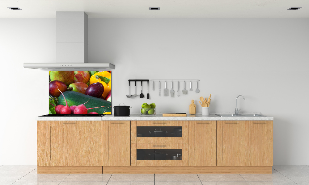 Cooker splashback Fruits and vegetables