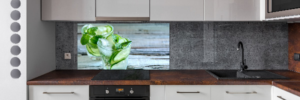 Cooker splashback Cucumber water