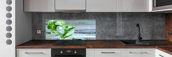 Cooker splashback Cucumber water