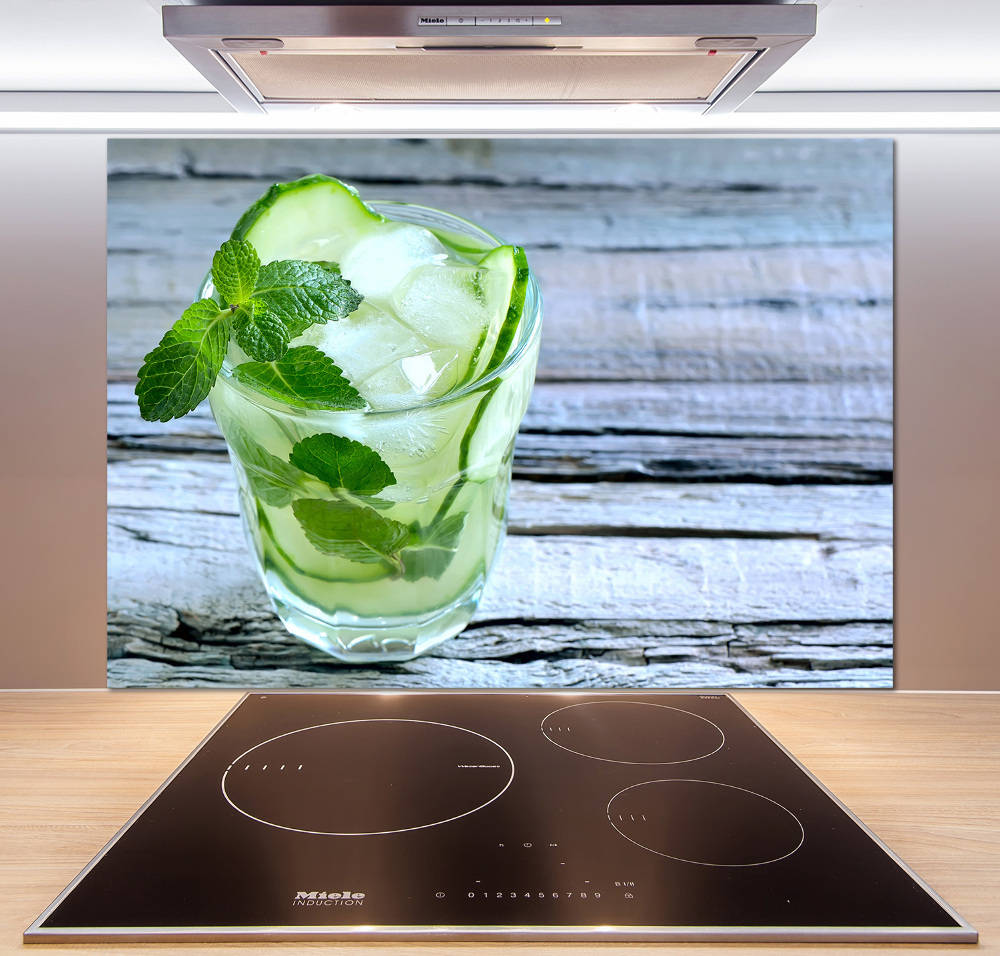 Cooker splashback Cucumber water