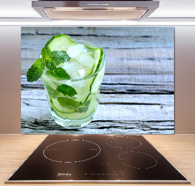 Cooker splashback Cucumber water