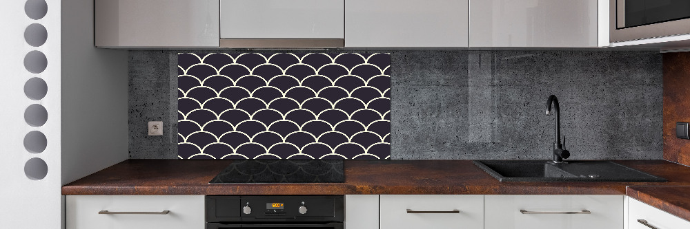 Kitchen splashback Fish scales