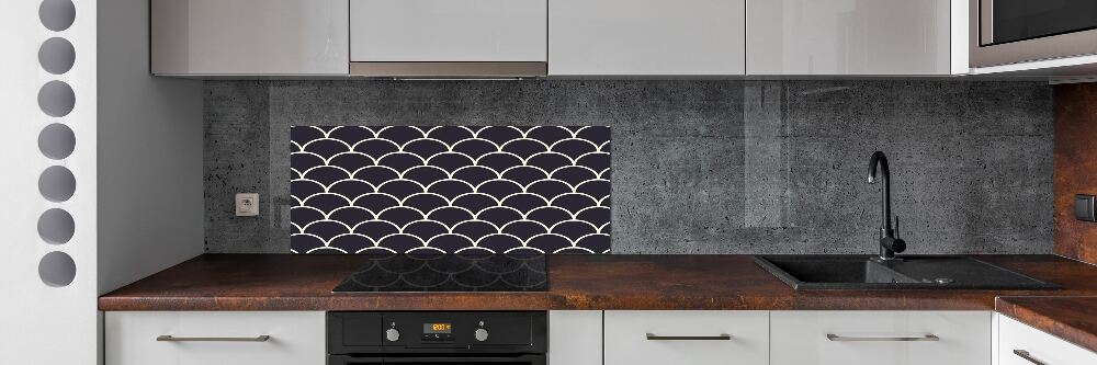 Kitchen splashback Fish scales