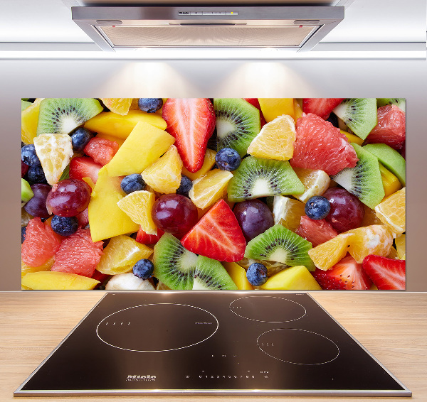 Cooker splashback Chopped fruit