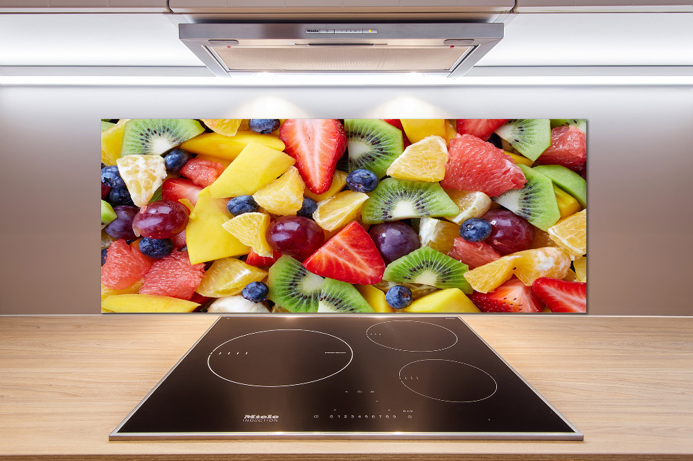 Cooker splashback Chopped fruit