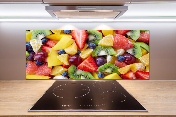 Cooker splashback Chopped fruit