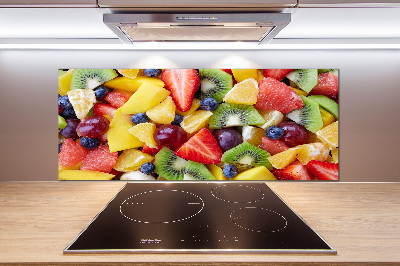 Cooker splashback Chopped fruit