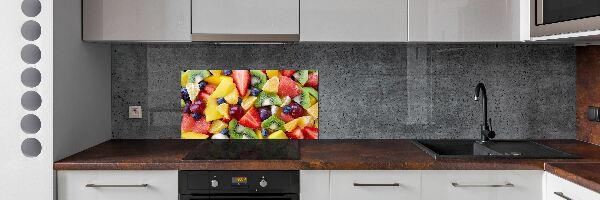 Cooker splashback Chopped fruit