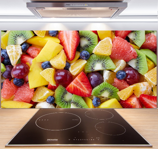 Cooker splashback Chopped fruit