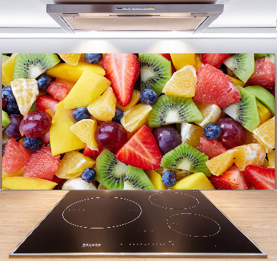 Cooker splashback Chopped fruit