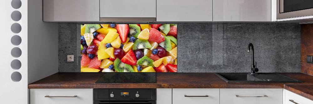 Cooker splashback Chopped fruit