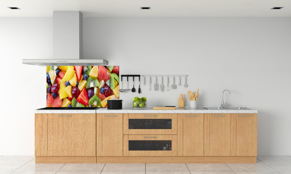 Cooker splashback Chopped fruit