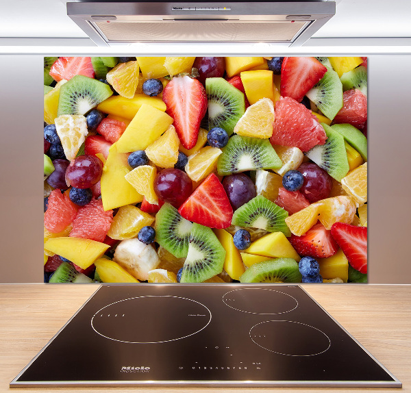 Cooker splashback Chopped fruit