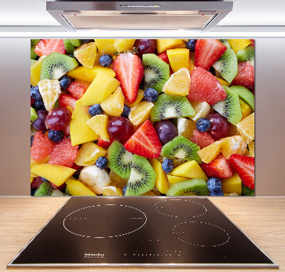 Cooker splashback Chopped fruit