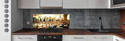 Kitchen splashback panel Brooklyn bridge