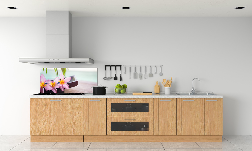 Cooker splashback Plumeria