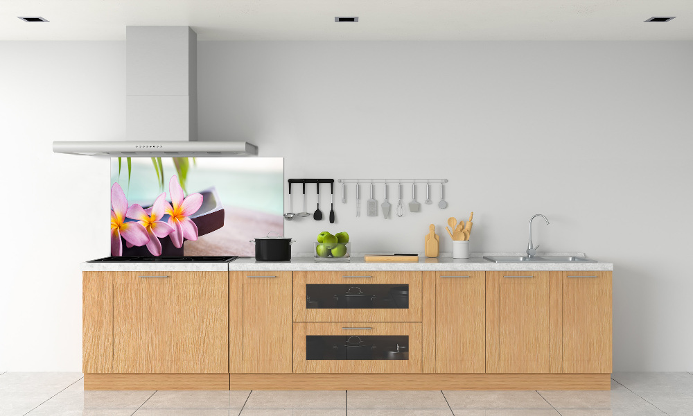 Cooker splashback Plumeria