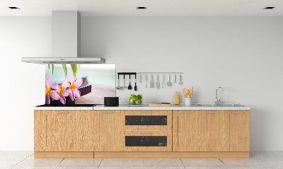 Cooker splashback Plumeria