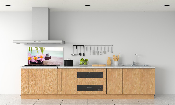 Cooker splashback Plumeria