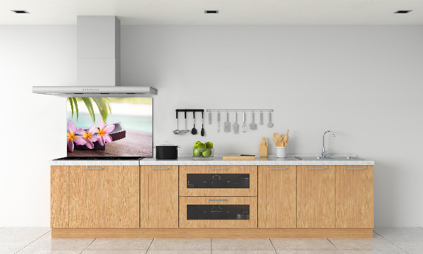 Cooker splashback Plumeria