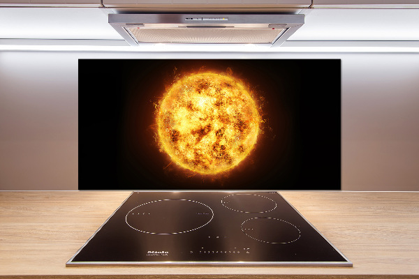 Cooker splashback Sun