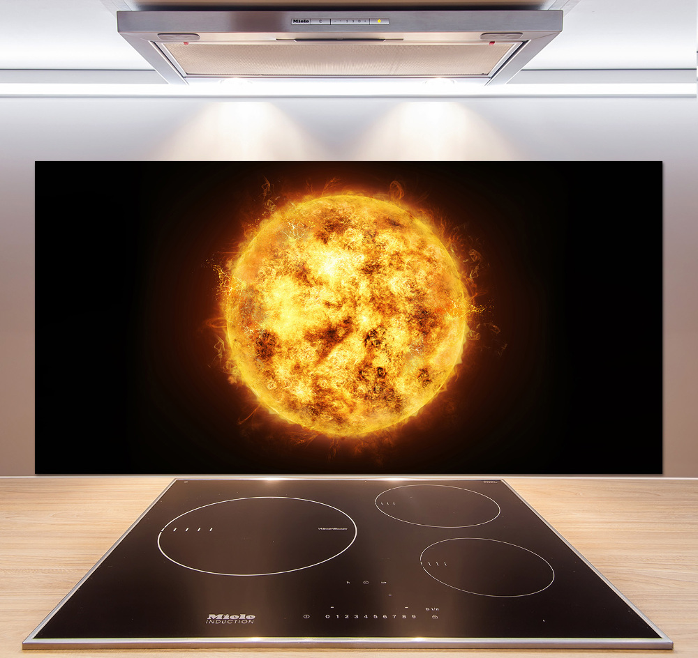 Cooker splashback Sun