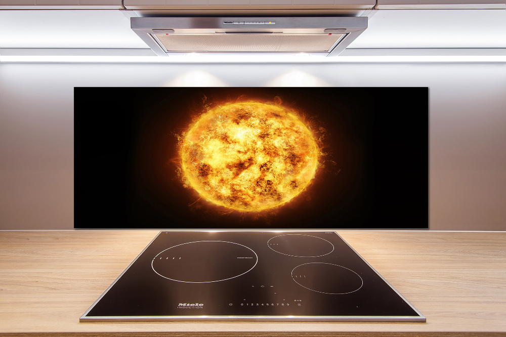 Cooker splashback Sun