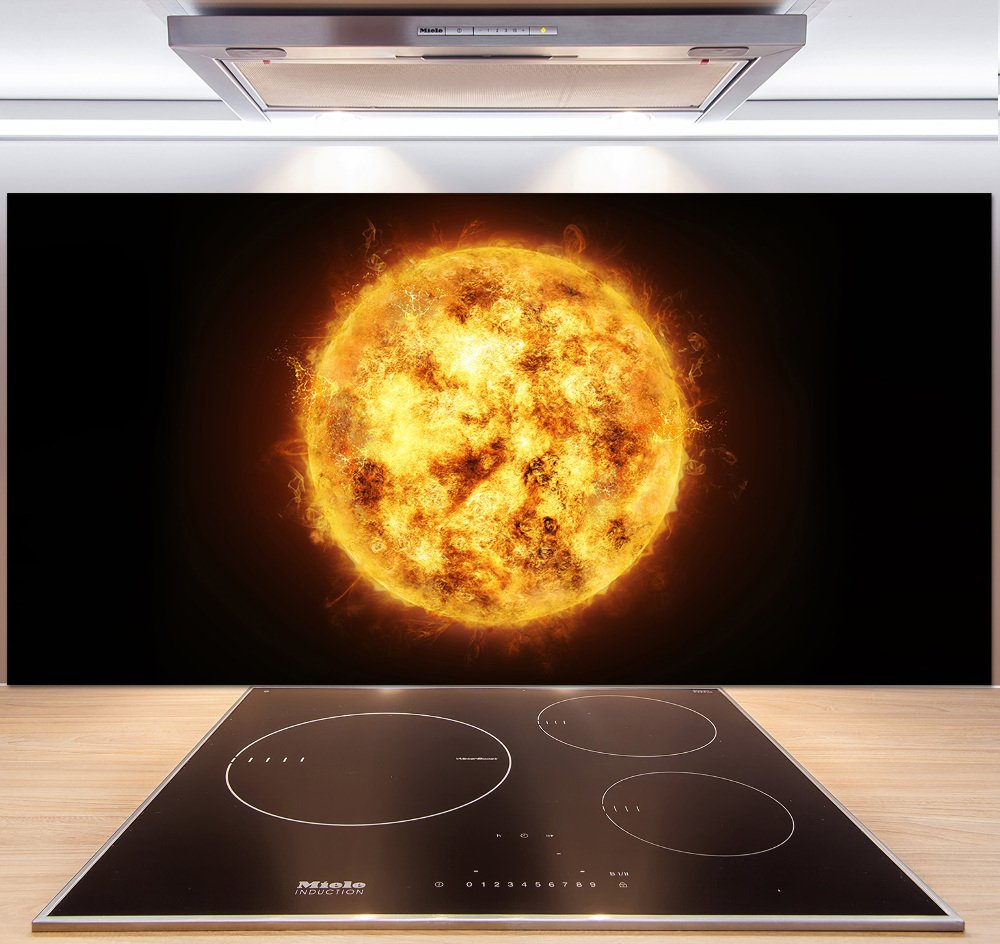 Cooker splashback Sun