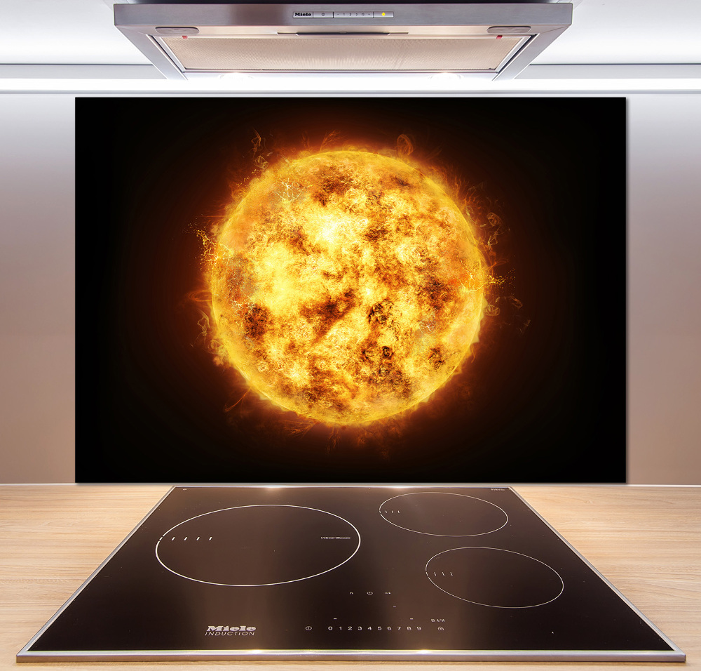 Cooker splashback Sun