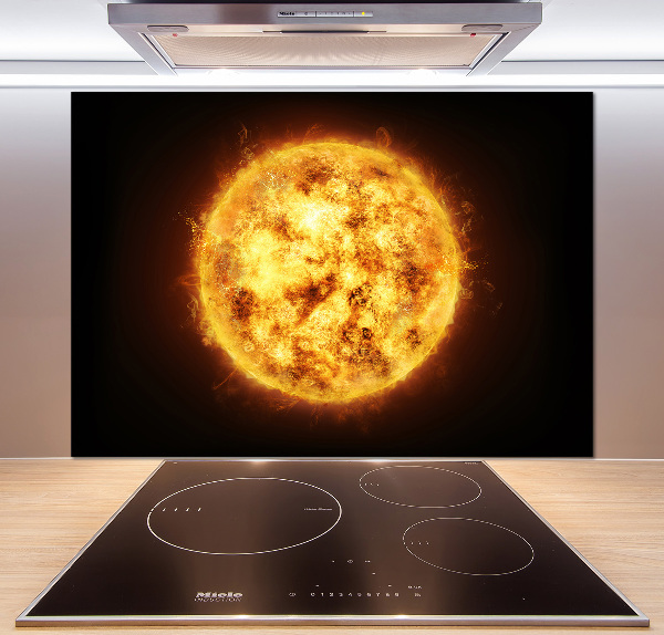 Cooker splashback Sun