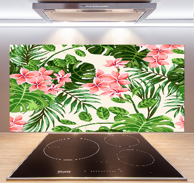 Cooker splashback Floral pattern