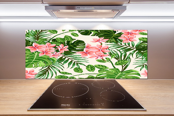 Cooker splashback Floral pattern