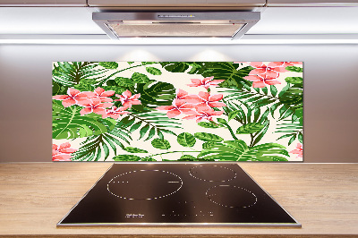 Cooker splashback Floral pattern