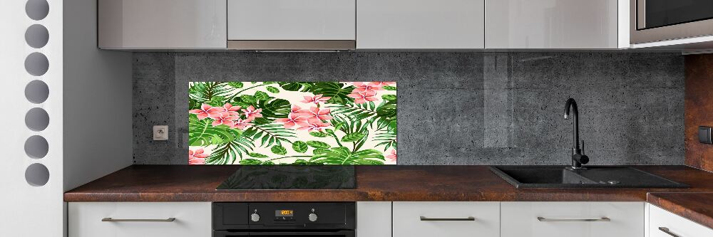 Cooker splashback Floral pattern