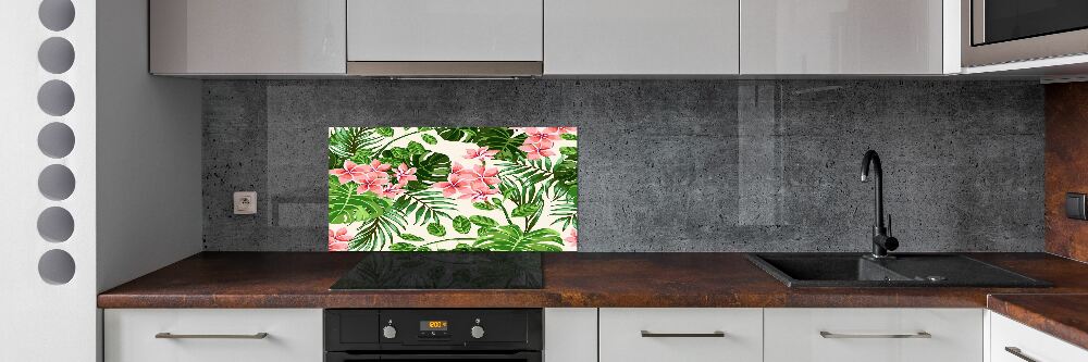 Cooker splashback Floral pattern