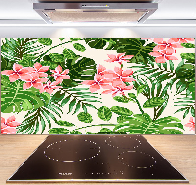 Cooker splashback Floral pattern