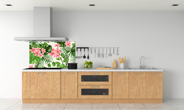 Cooker splashback Floral pattern