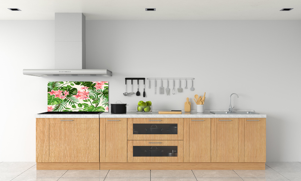 Cooker splashback Floral pattern