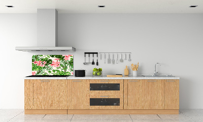 Cooker splashback Floral pattern