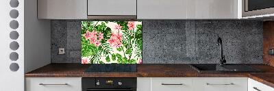 Cooker splashback Floral pattern