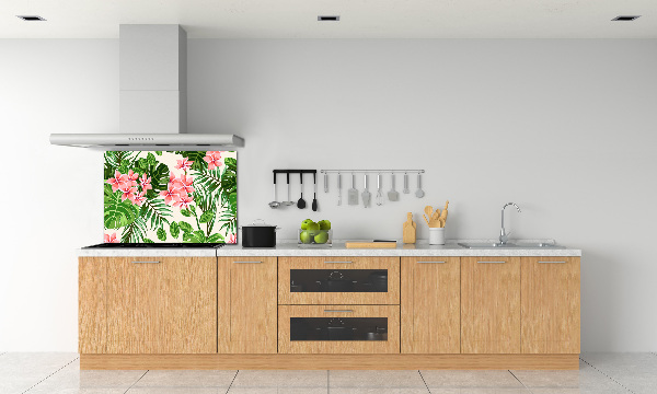 Cooker splashback Floral pattern