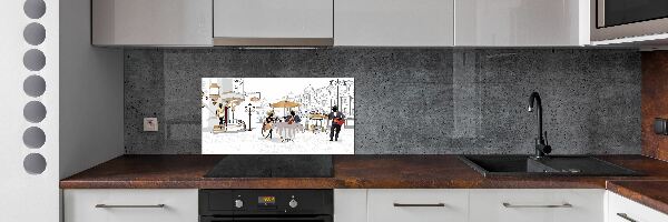 Cooker splashback Coffeehouse