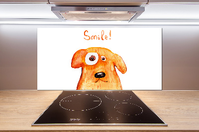 Cooker splashback Dog