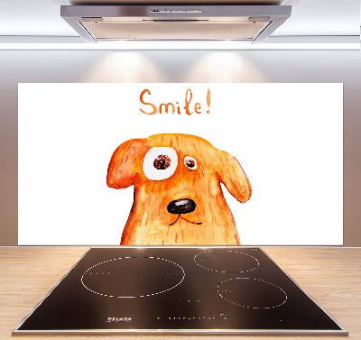 Cooker splashback Dog