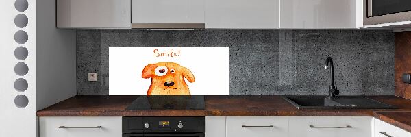 Cooker splashback Dog