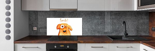 Cooker splashback Dog