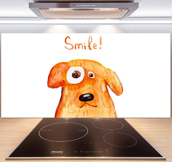 Cooker splashback Dog