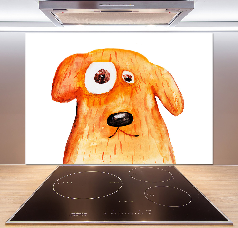 Cooker splashback Dog